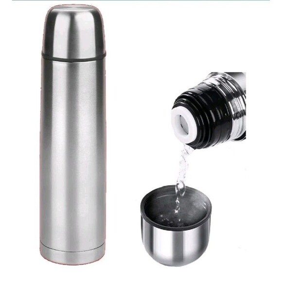 Stainless Steel 500 ml 16.9 OZ Coffee Thermos | Thermal Water Bottle OPEN BOX - Picture 1 of 4
